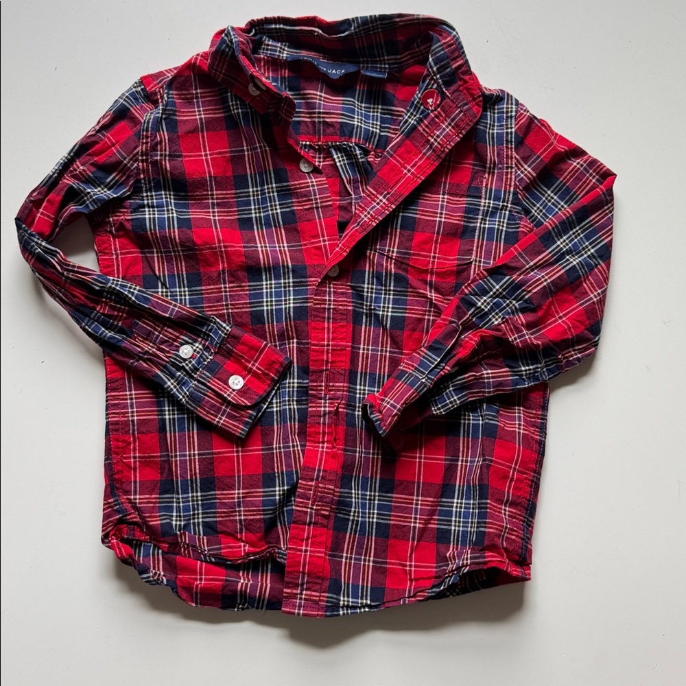 Janie and Jack holiday toddler boy button down shirt